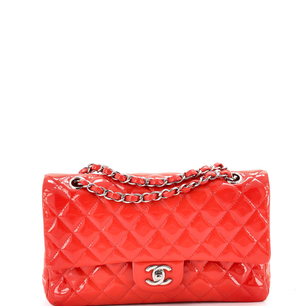 Chanel Medium Classic Double Flap Bag Quilted Patent